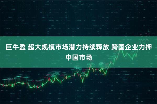 巨牛盈 超大规模市场潜力持续释放 跨国企业力押中国市场