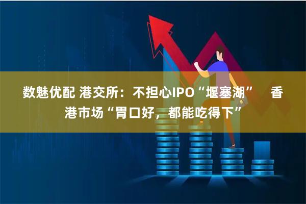 数魅优配 港交所：不担心IPO“堰塞湖”    香港市场“胃口好，都能吃得下”