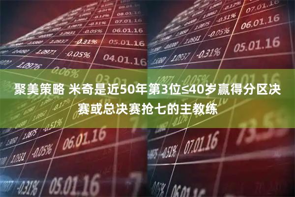 聚美策略 米奇是近50年第3位≤40岁赢得分区决赛或总决赛抢七的主教练
